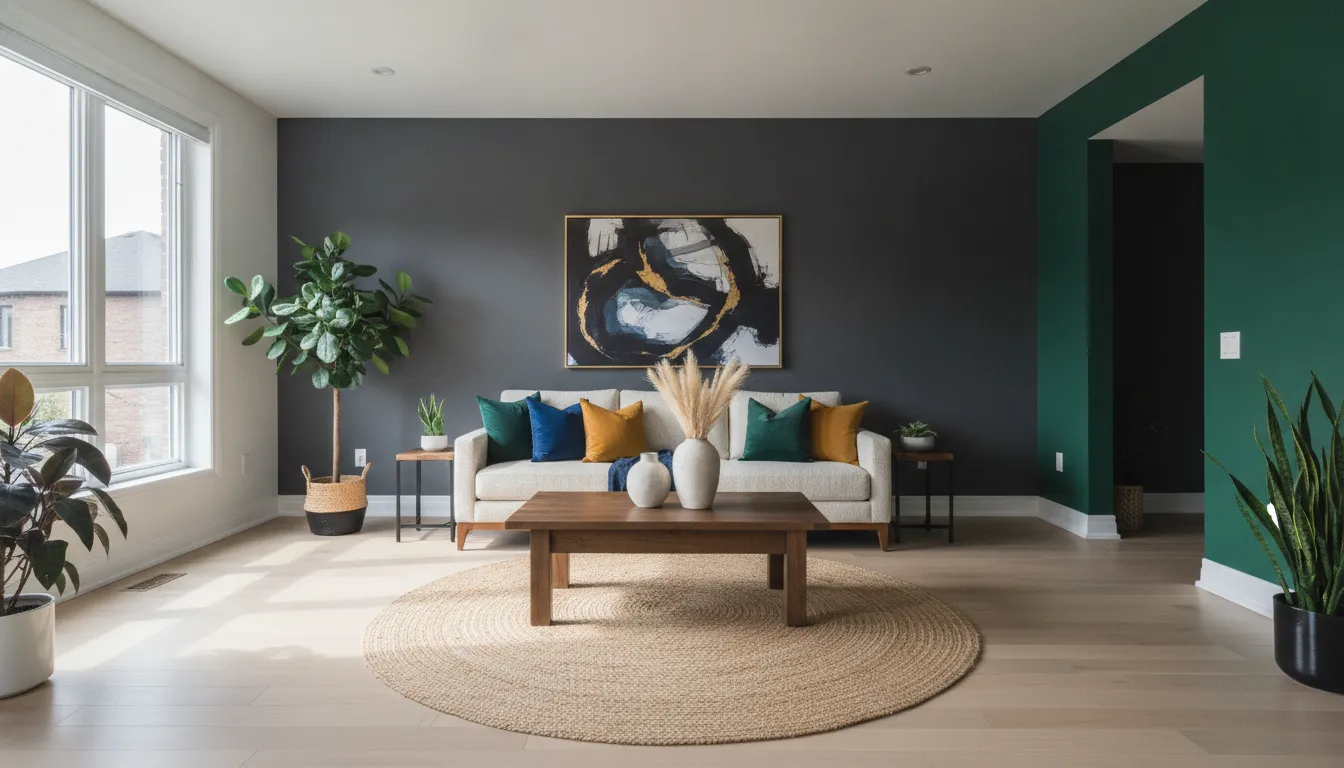 Using Bold and Dark Colours Without Shrinking a Room